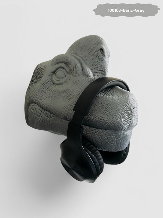 Brachiosaurus Dinosaur Head Wall-Mounted Headphone Stand
