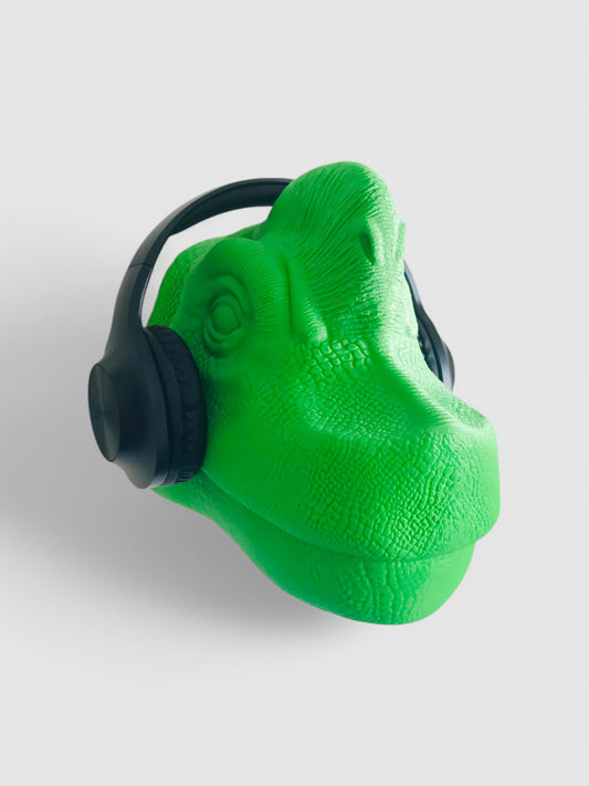 Brachiosaurus Dinosaur Head Wall-Mounted Headphone Stand