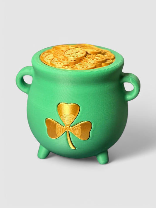 St Patrick's Day Leprechaun's Cauldron Piggy Bank