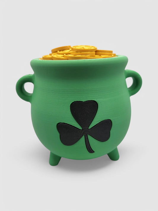 St Patrick's Day Leprechaun's Cauldron Piggy Bank