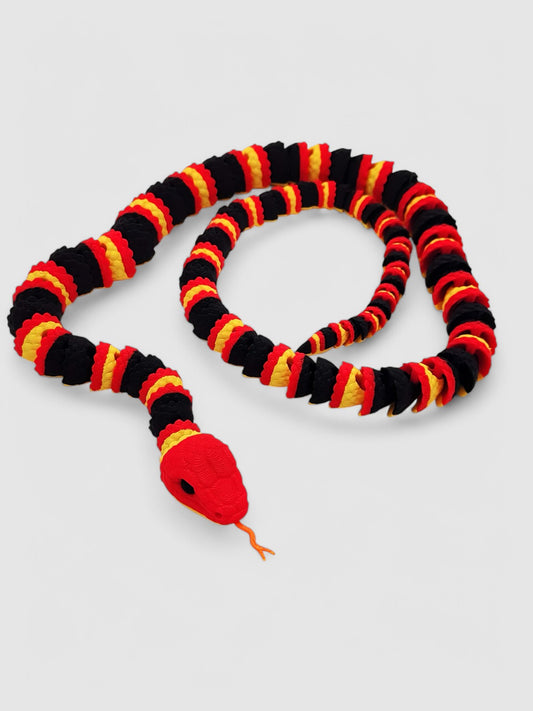 3D Printed Articulated Coral Snake
