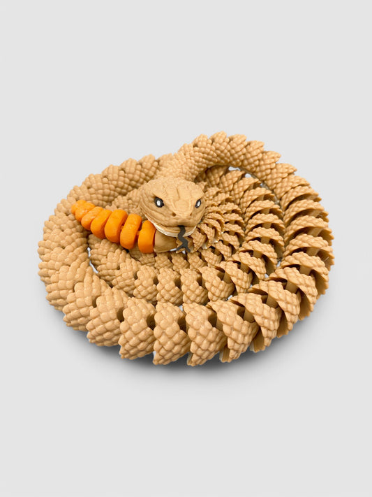 3D Printed Articulated Rattlesnake