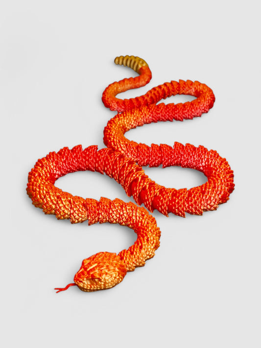 3D Printed Articulated Rattlesnake