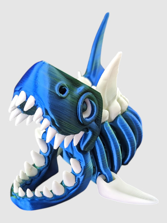 3D Printed Articulated Skeleton Shark