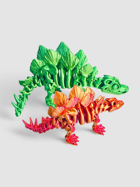 3D Printed Articulated Skeleton Stegosaurus