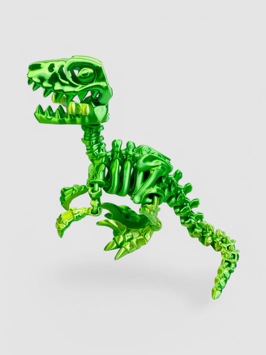 3D Printed Articulated Skeleton Raptor