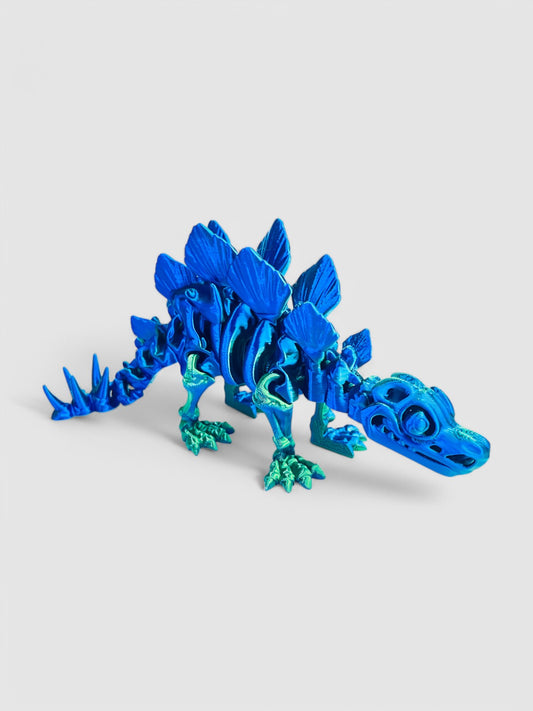 3D Printed Articulated Skeleton Stegosaurus