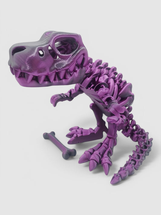 3D Printed Articulated Skeleton T-Rex