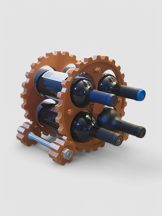 Steampunk Gears Wine Bottle Holder