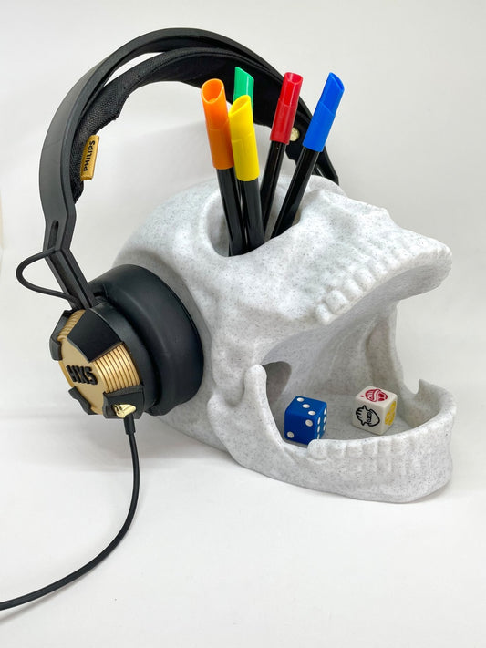 Skull Wall-Mounted Headphone & Controller Stand