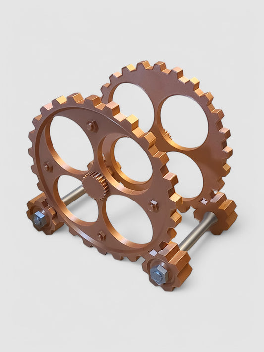 Steampunk Gears Wine Bottle Holder