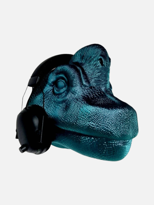 Brachiosaurus Dinosaur Head Wall Mounted Headset Holder